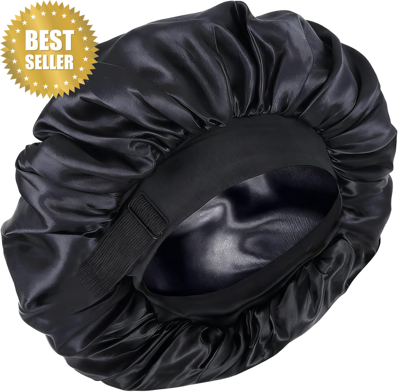 Bonnet for Men,  Double Layer Hair Bonnet for Sleeping Adjustable Sleep Bonnets