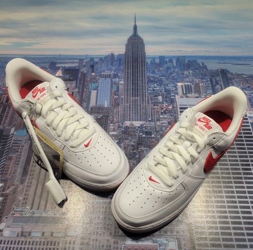 シューズ(男性用) NIKE AIR FORCE 1 LOW RETRO DJ3911-102 Nike Air Force 1 Low Retro White/University Red Mens Size 9