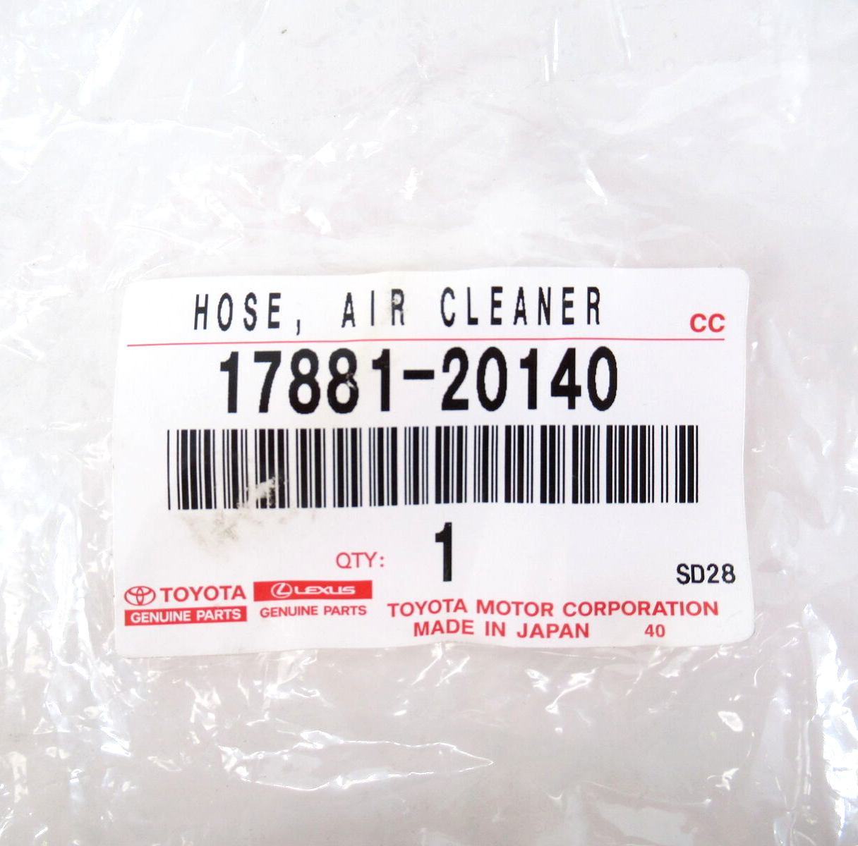 Genuine Toyota Lexus 17881-20140 Air Cleaner Hose 06-08 RX400h 06