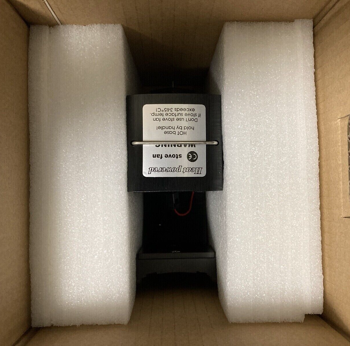 4-Blade Fan Heat Powered Stove Fan 