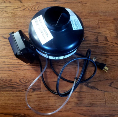 Soler & Palau PV-100XPS, 142 Cfm Inline Centrifugal Dryer Booster Fan Kit, Black