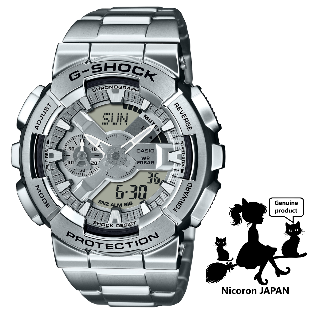 【美品】G-SHOCK Casio] Watch G-SHOCK Metal Covered GM-110SG-9AJF Men's Clear