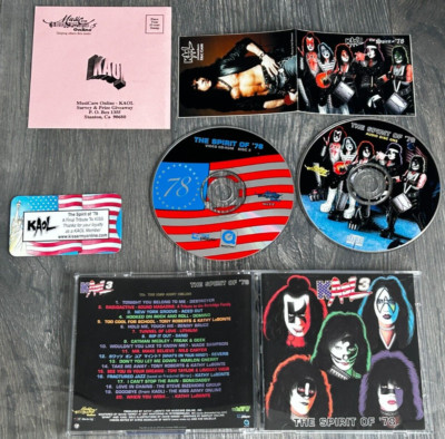 KISS CD KAOL 3 The Spirit Of '78 Tribute to KISS Magnet Stickers CD-ROM Aucoin