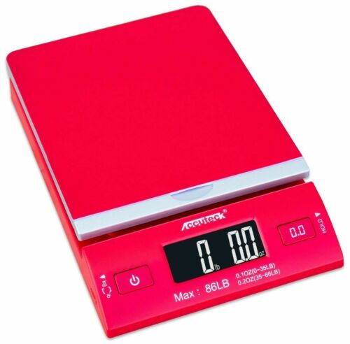 Accuteck DreamRed 86 Lbs Digital Postal Shipping Scale 