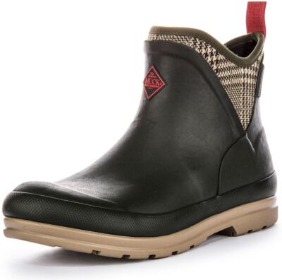 Pre-owned Muck Original Waterproof Rubber Overlay Neoprene Womens Boot Green Us 4 - 9