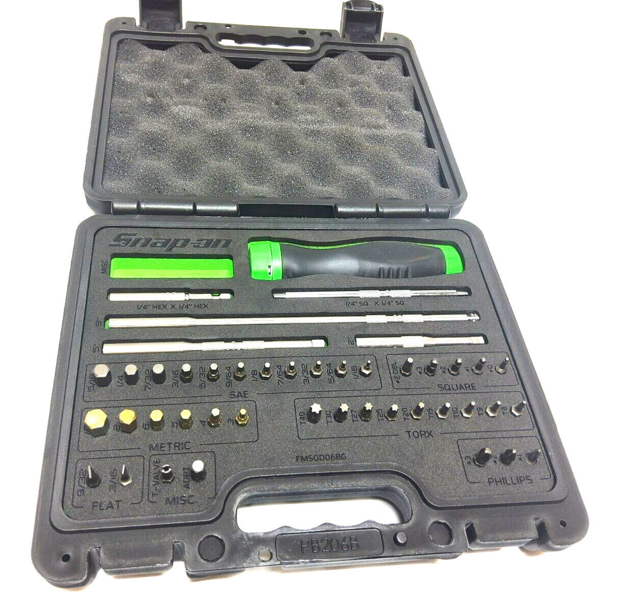 New Snap-on™ 44pc Green Ratcheting Soft Grip Screwdriver New Snap-on™ 44pc Green Ratcheting Soft Grip Screwdriver