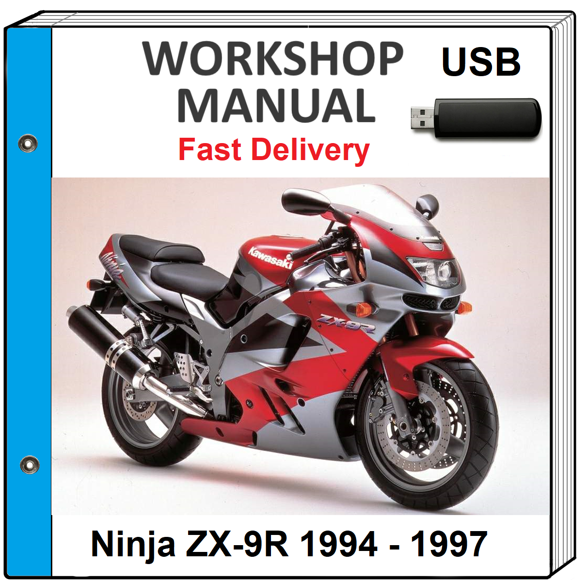 1994-1997 Kawasaki Ninja ZX9R ZX-9R Service Repair Shop