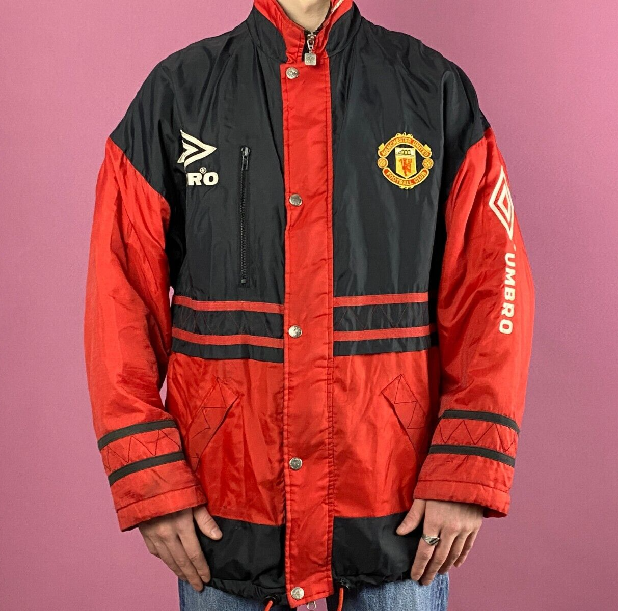 90s Sharp Umbro Manchester United Vintage Men's Jacket