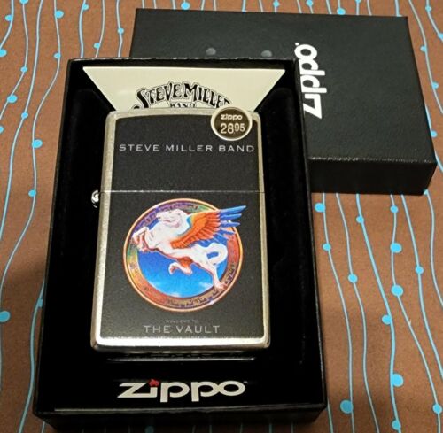 ZIPPO 48179 Steve Miller Band Street Chrome NEW in box Windproof Lighter