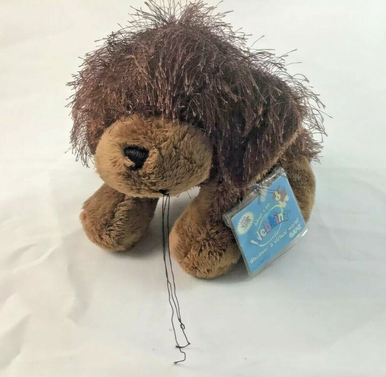 Rare Ganz Webkinz Brown Dog with Whiskers HM195 Sealed Code Rare Ganz Webkinz Brown Dog with Whiskers HM195 Sealed Code