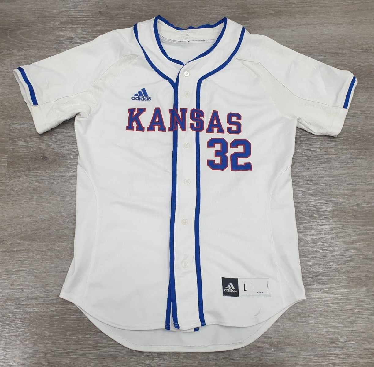 Kansas Jayhawks #32 Baseball College-NCAA Adidas Jersey