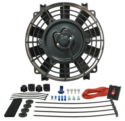 Derale 8'' Tornado Electric Puller Fan, Premium Mounting Kit