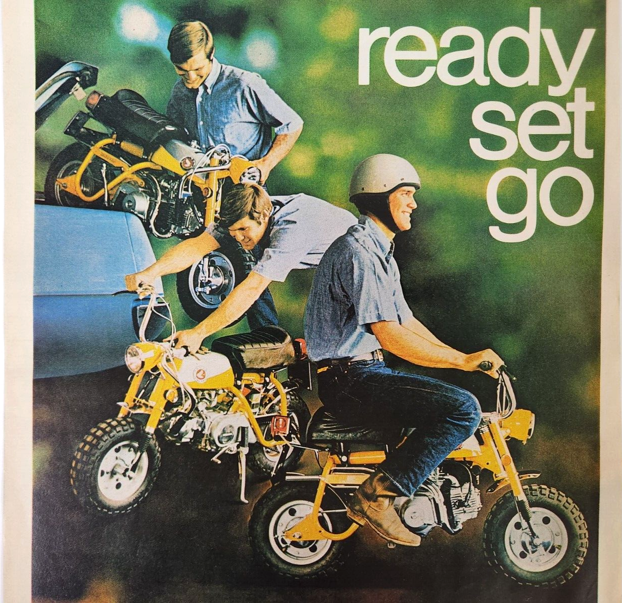 Honda Mini Trail Vintage 1969 Ad Magazine Print Motor Bike