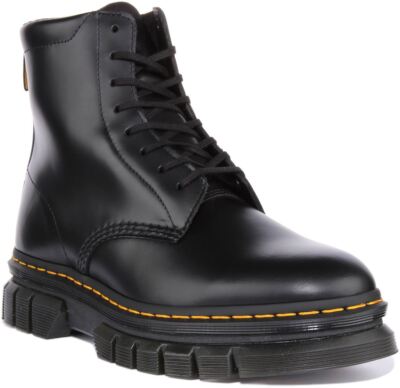 Pre-owned Dr. Martens Dr Martens Rikard 8l Mens Lace Up Leather Ankle Boots In Black Size Us 7 - 13