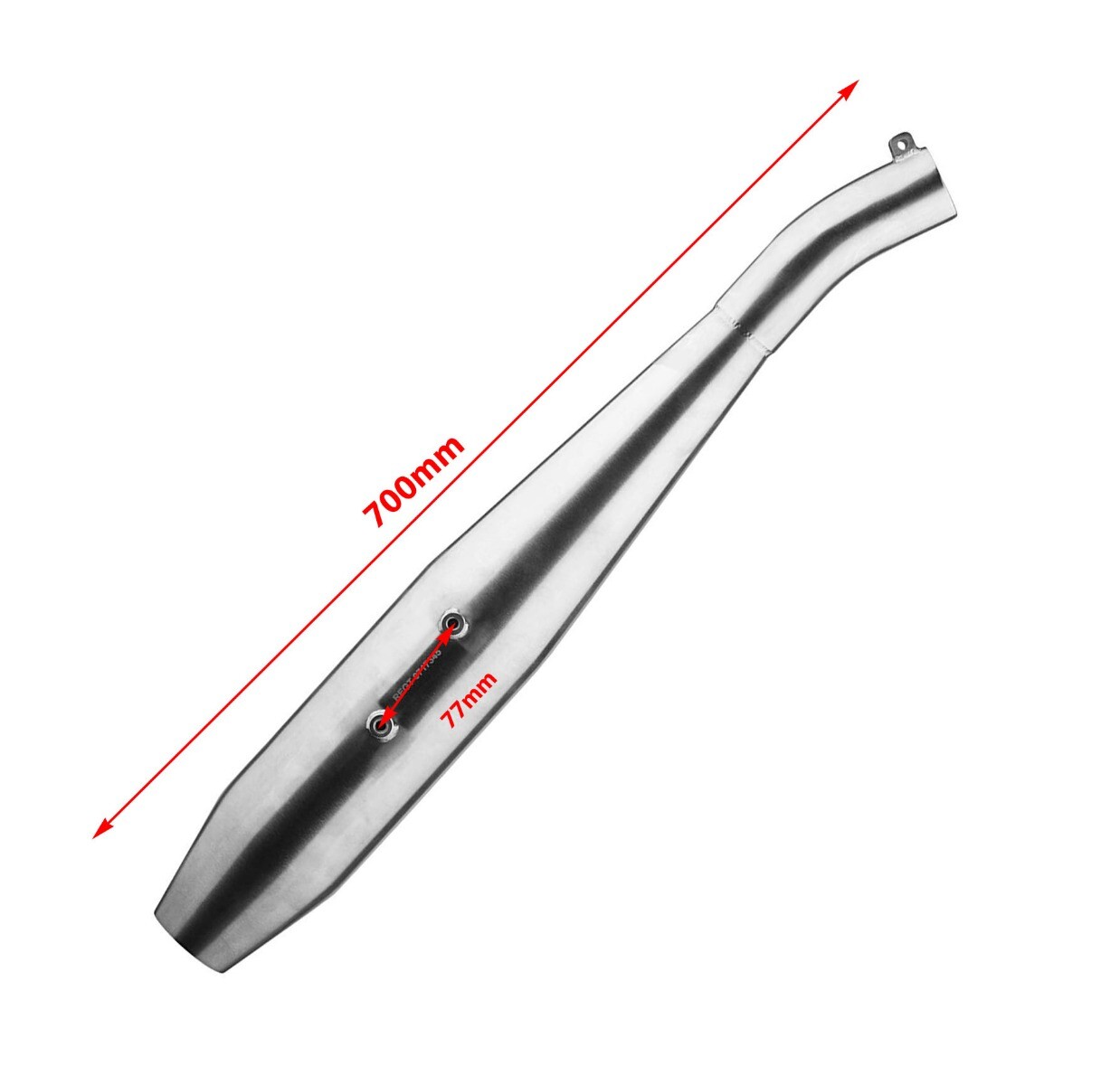 Fits Royal enfield Continental GT 535 Red Rooster Exhaust Silencer S/Steel