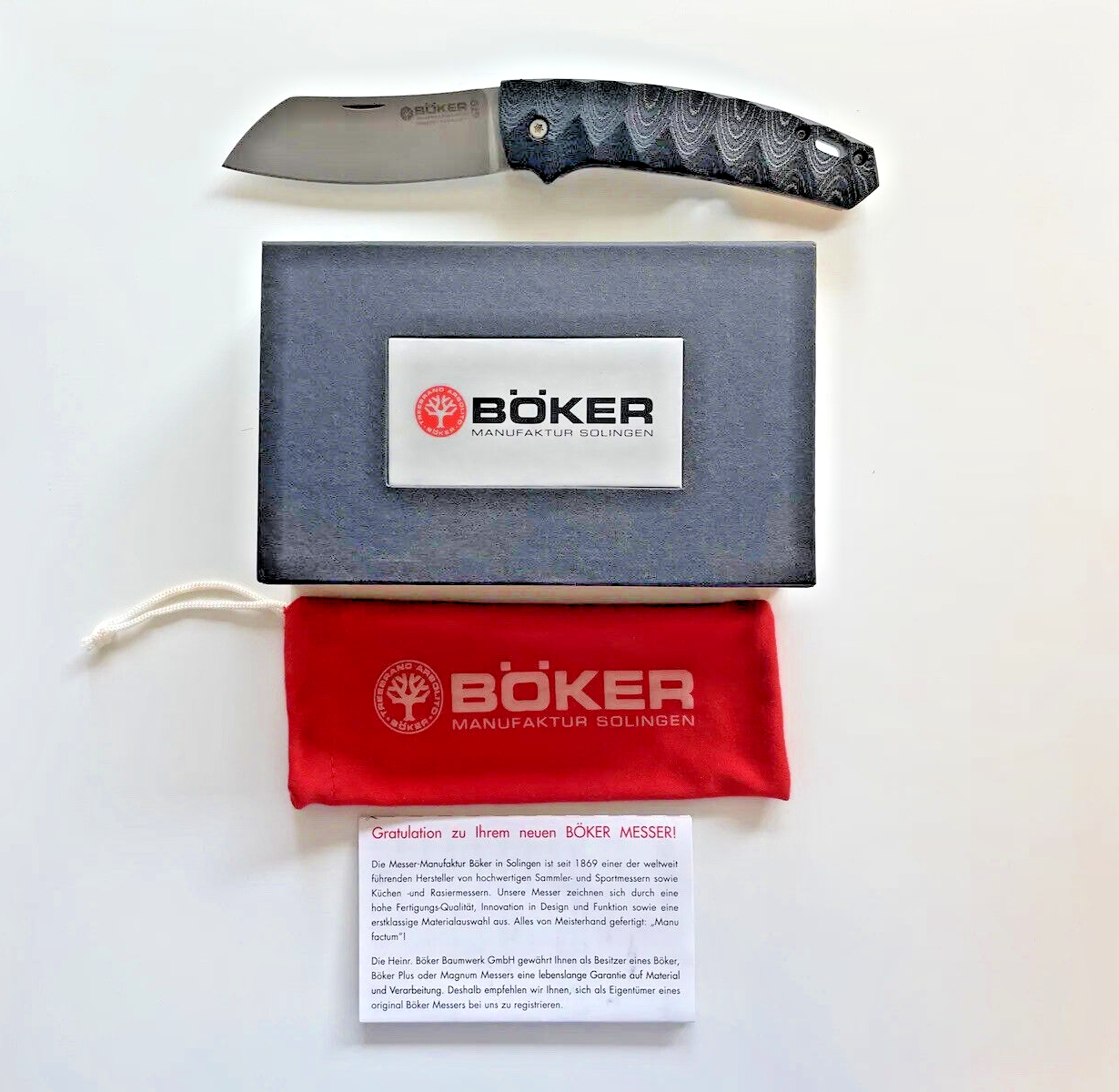 Boker Tree Brand Haddock Anso Knife Titanium Frame N690 Boker Tree Brand Haddock Anso Knife Titanium Frame N690