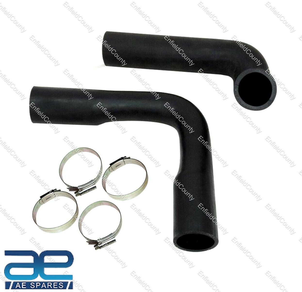 Radiator Hose Pipe Set With Fixing Clamp Fit For Willys Ford Jeeps  