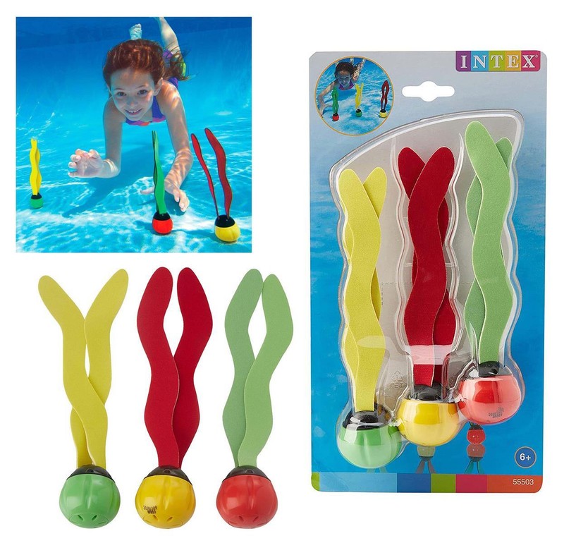 Intex Unterwasser TauchbÃ¤Lle Tauchringe Tauchspielzeug Wasserspielzeug - 3er Set