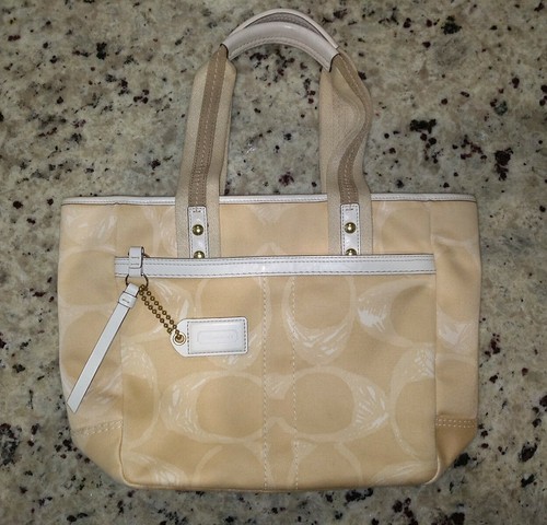 希少✨Vintage Coach Double Pocket Tote Bag Coach soho double pockets - Gem