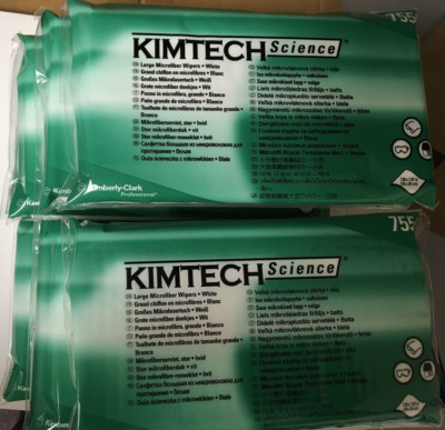 KIMTECH large Microfiber wipes for glasses, screens, cameras etc  10 x 20 = 200
