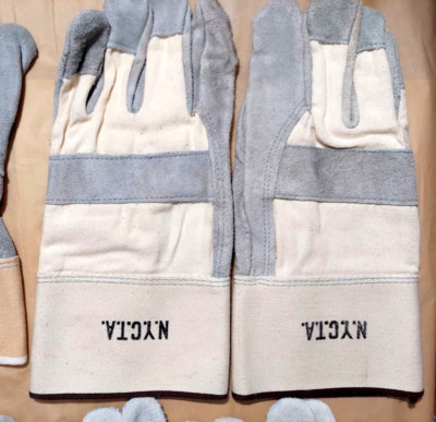 VINTAGE 90'S NEW NYCTA MTA New York City Transit Authority Safety Work Gloves