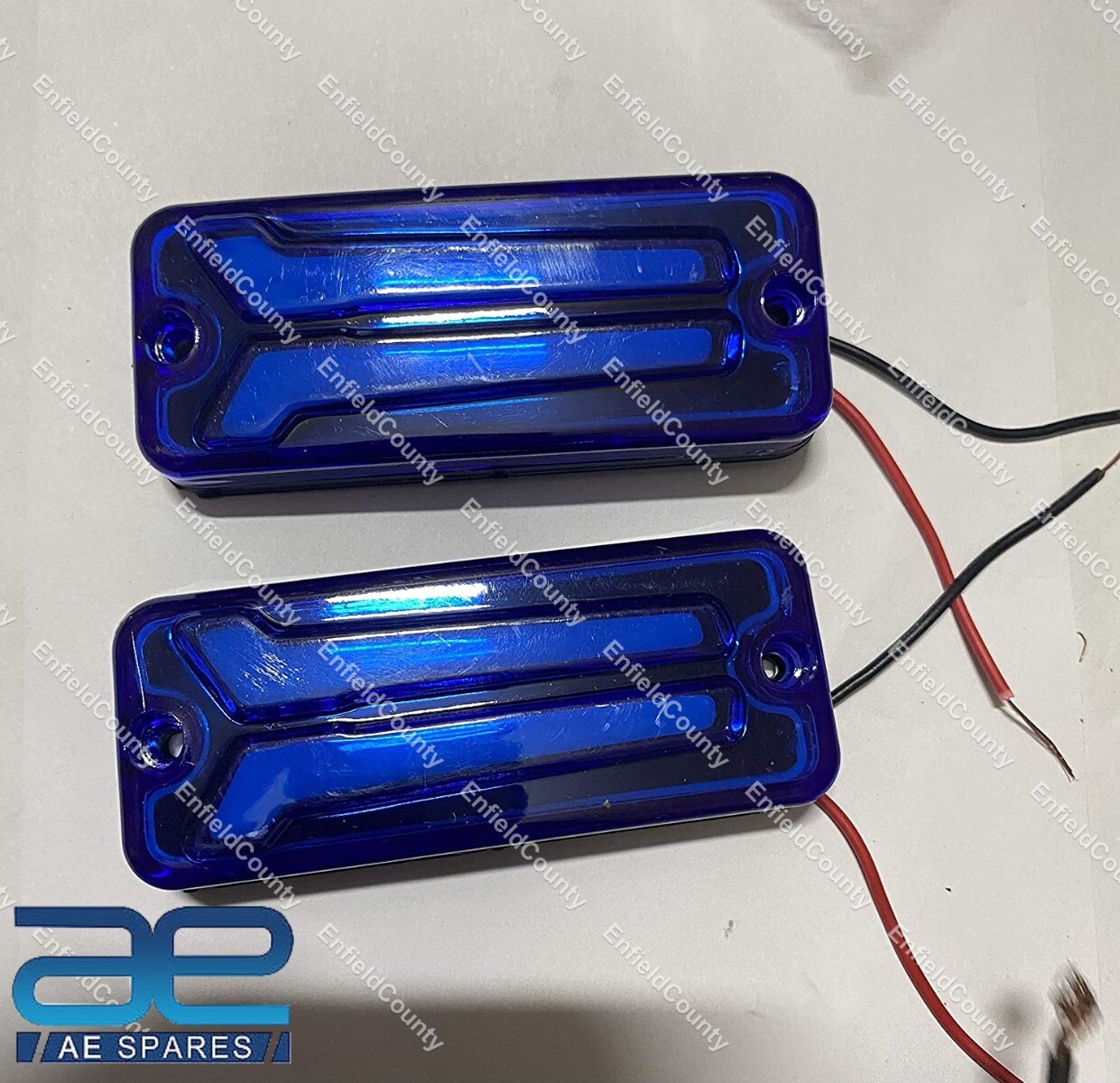 For Suzuki Samurai SJ410 SJ413 Front & Rear Indicators LED Light Blue Set 12V
