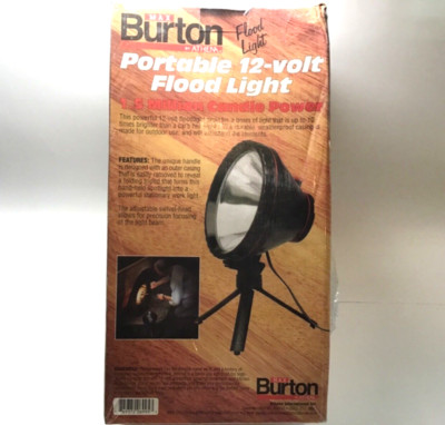 MAX BURTON by ATHENA - PORTABLE 12v FLOOD LIGHT - TRI-POD & HAND HEALD