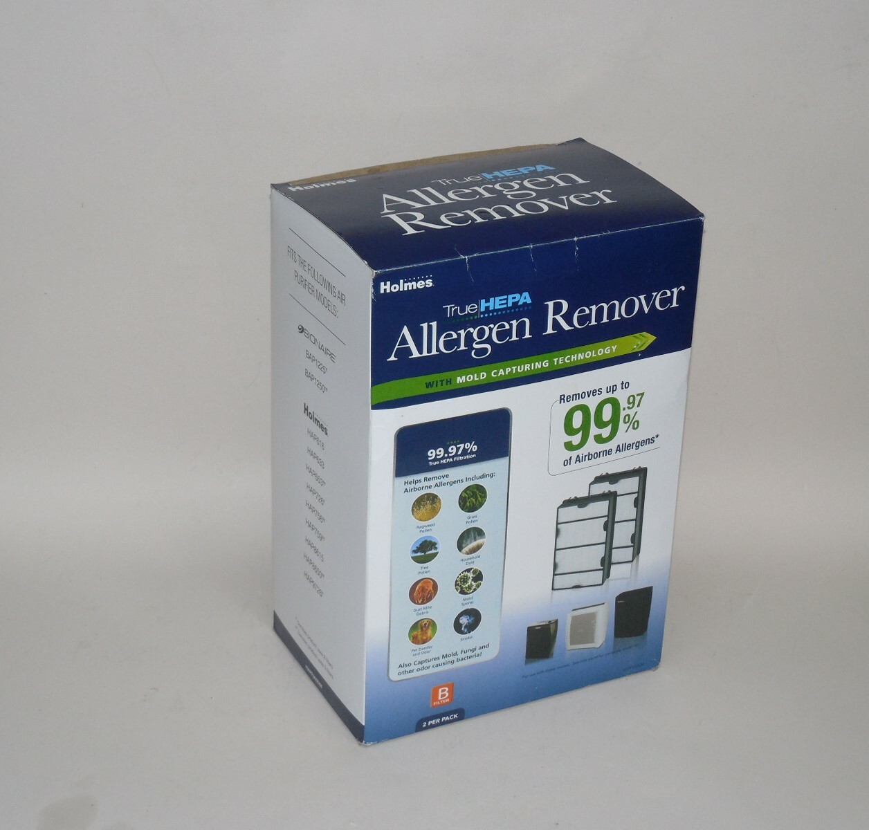 NEW - HOLMES TRUE HEPA ALLERGEN REMOVER - 2 PER PACK~ HAPF600DMD