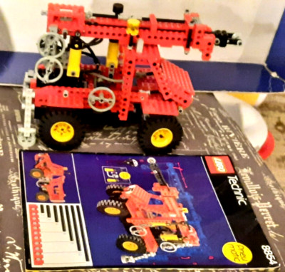 1989 LEGO TECHNIC 8854 Power Crane - Complete build w/ Manual only missing 3 pc