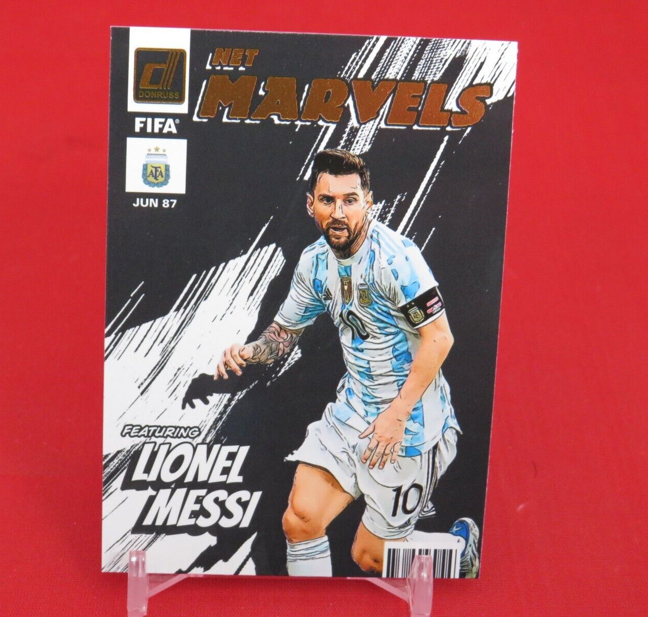 Lionel Messi NET MARVELS Insert 2022-23 Donruss Soccer #2 B