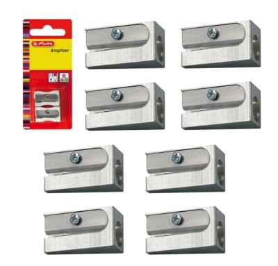 10x Herlitz Metall Anspitzer / Bleistiftspitzer