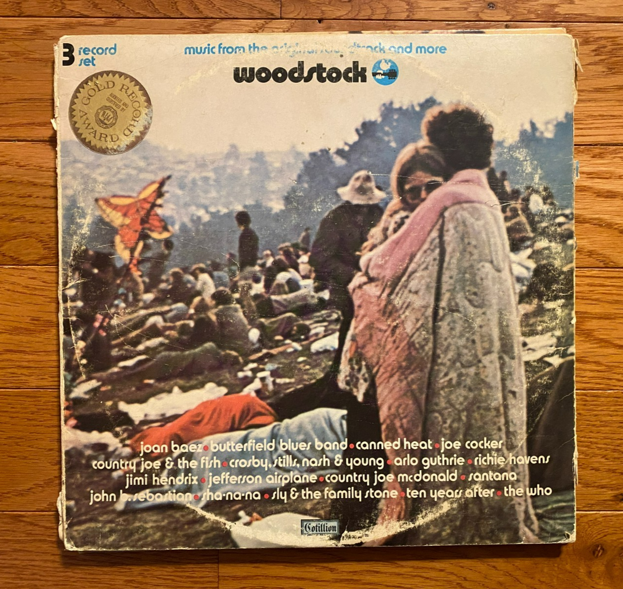 Woodstock Original Soundtrack 3-LP Cotillion SD 3-500 1970
