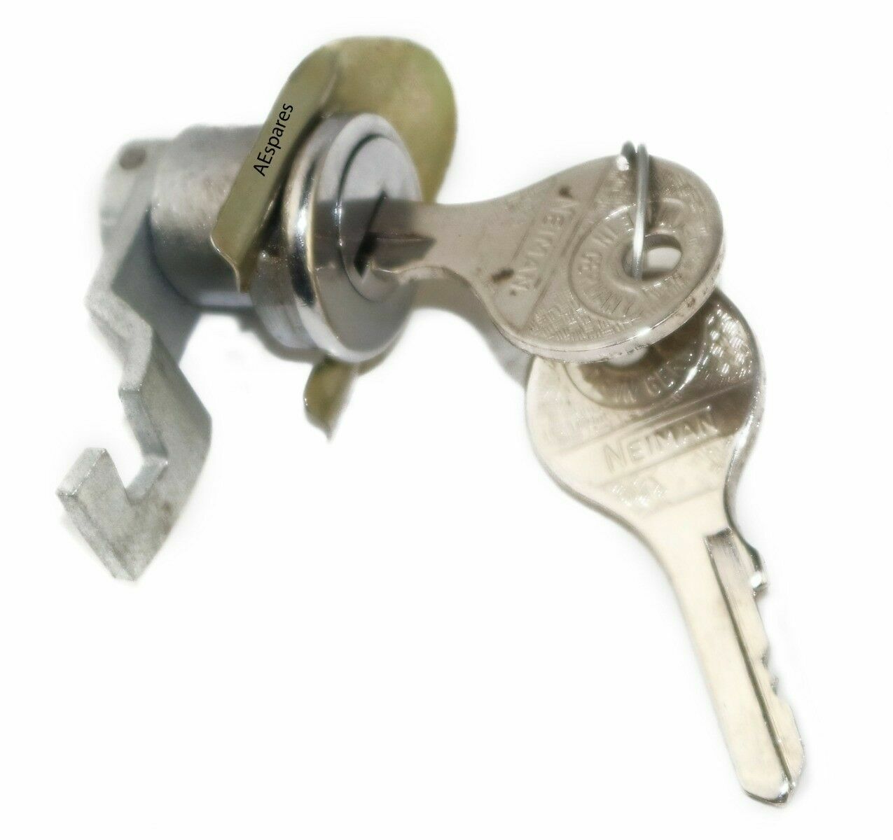 New Vespa Tool Box Lock Kit With Keys with U Plate 1964 Old Vespa Models 