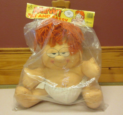 Vintage Baby Marvin Fat and Sassy 12 Plush Stuffed Doll Tom Armstrong