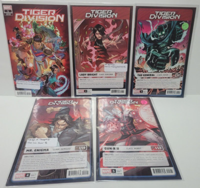 Marvel Comics Tiger Division (2022) #1D, 2-5 Ron Lim Covers Complete Set