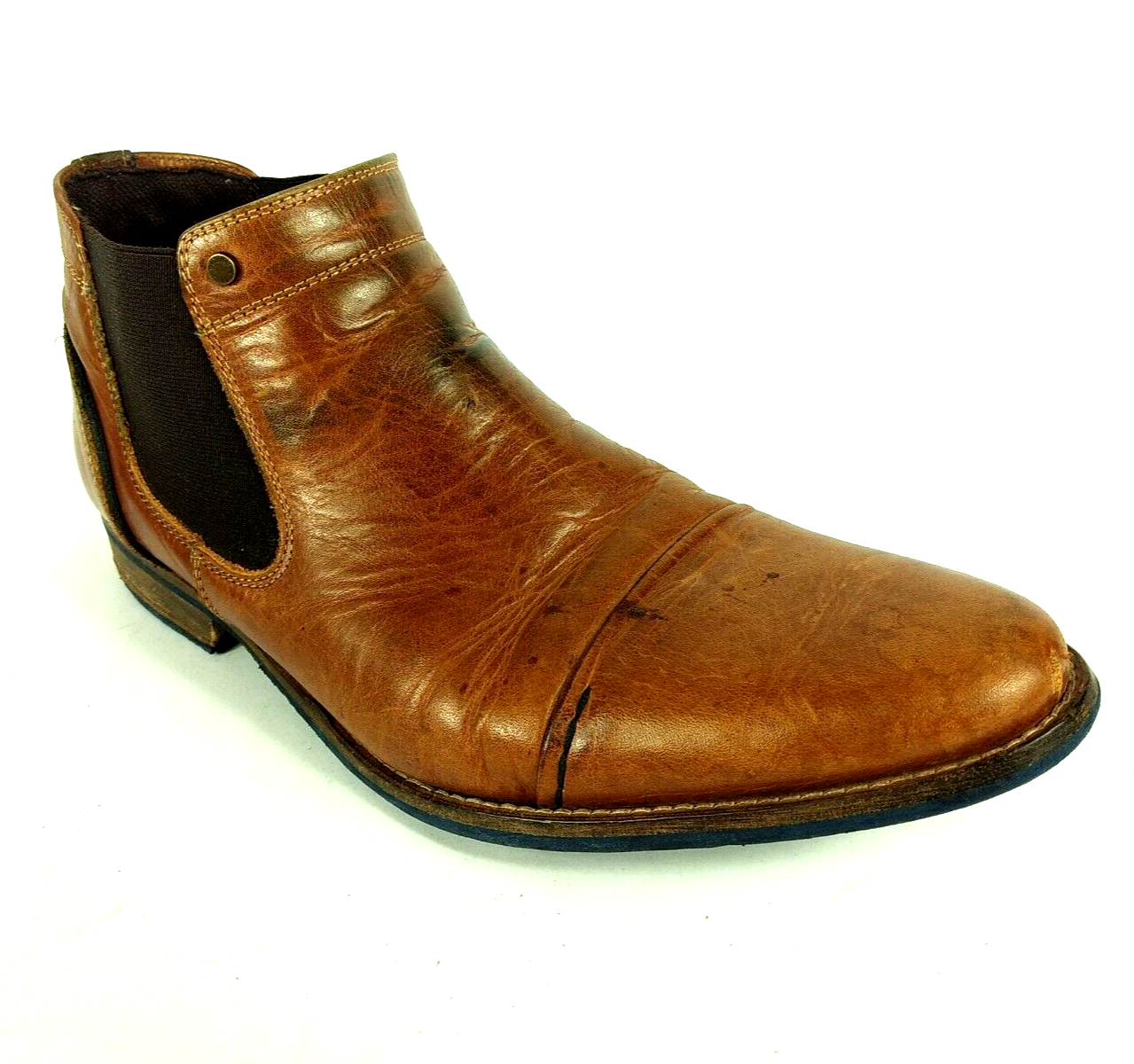 Lavorazione Artigiana Mens Size 9, Chelsea Brown Boots, Dress Shoes