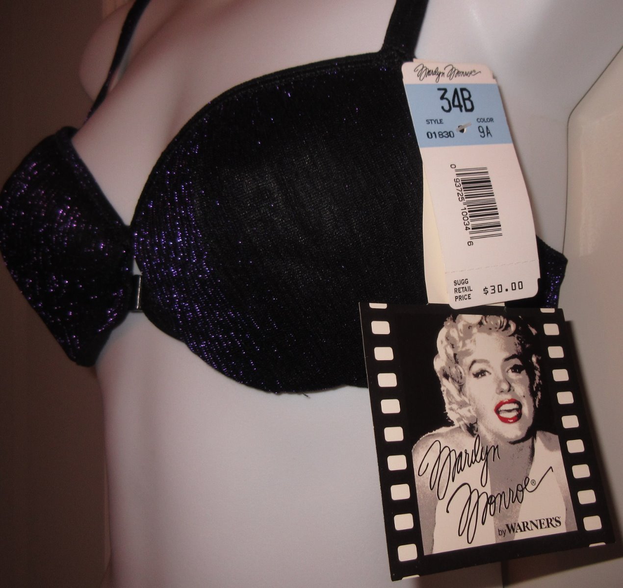 MARILYN MONROE by Warners (Vintage Collection) ~ Black/Puple