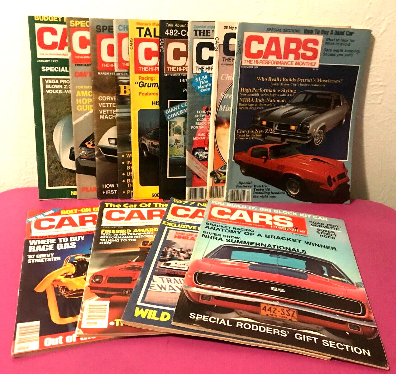 LOT OF 13 CARS MAGAZINE HIGH PERFORMANCE 1976-1977 | eBay