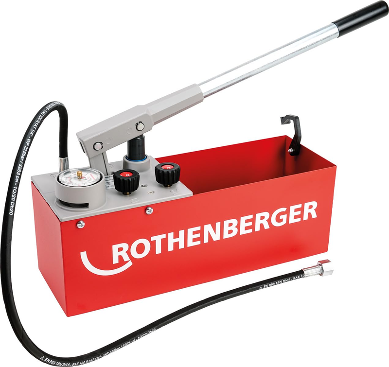 RP 50-S Pressure Test Pump with DURAMANT Coating - for Pressure Tests up to 60 Bar - Power Pump 0-45 Ml/Hub, 12L Capacity - 60200