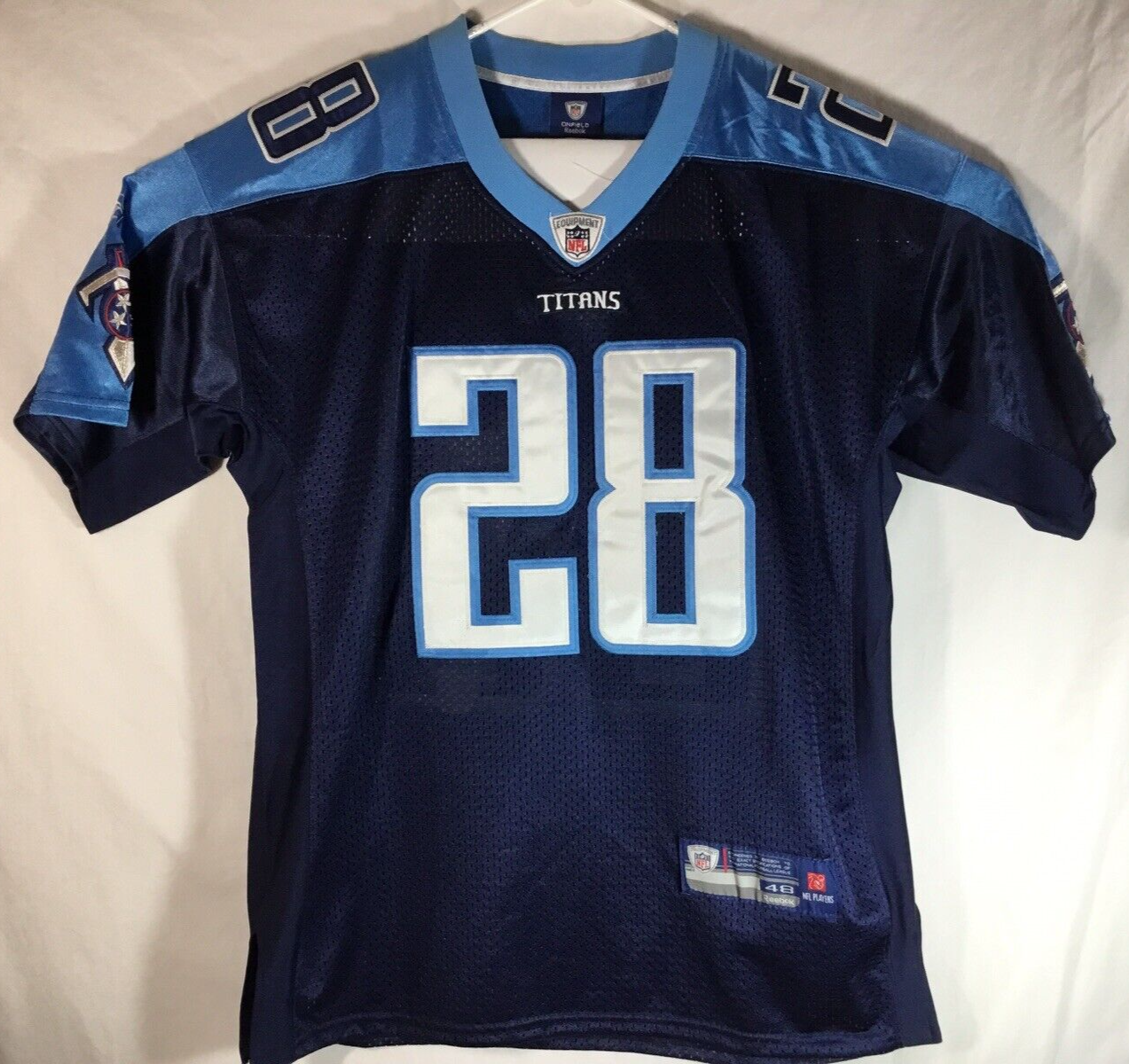 NFL ユニフォーム テネシー・タイタンズ Chris Johnson 28 Authentic NFL Reebok Chris Johnson #28 Tennessee Titans