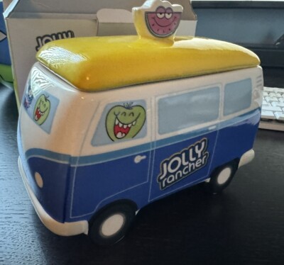 Jolly Rancher Fine Porcelain Cany Jar VW Bus RARE by GODINGER official Hershey