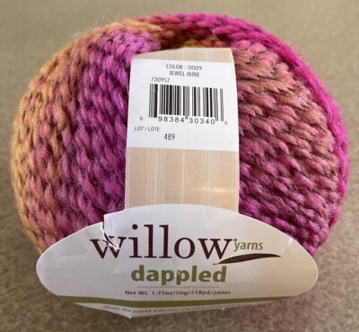 Willow Yarns Dappled Color 0009 Jewel Mine Wool/Nylon/Polyester Made in Turkey