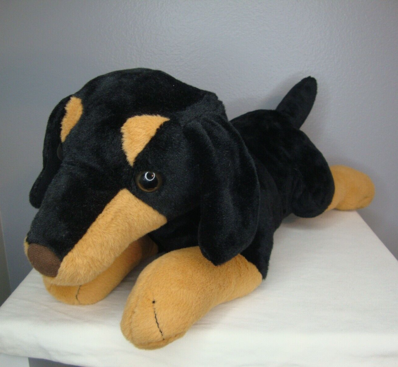 Doberman Pinscher Puppy Plush Stuffed Animal Toy Lrg 18