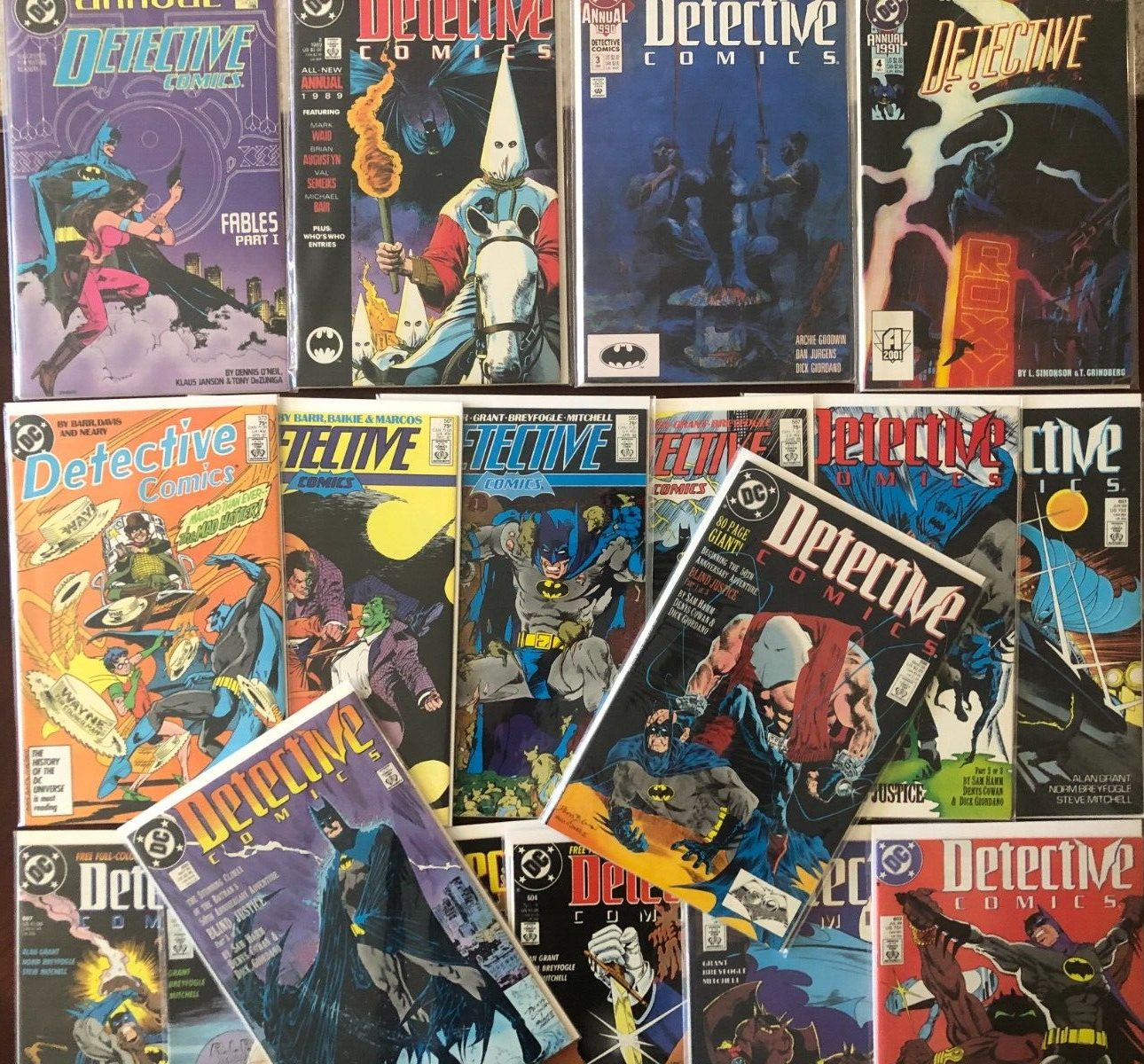 18x ALL DETECTIVE VOL 1 LOT! VINTAGE 80s-1991! BATMAN! Ann 1 2 3 4