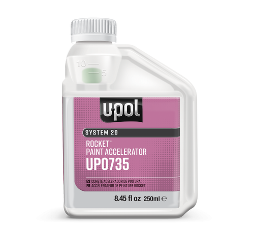 U-POL 735 Rocket Accelerator for 2K Paints Clearcoats Primers 250mL