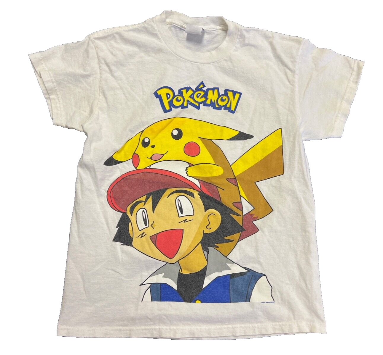 ポケモン Tシャツ 1999年製 М ヴィンテージ ポケモン Tシャツ | 1999年サトシ&ピカチュウ
