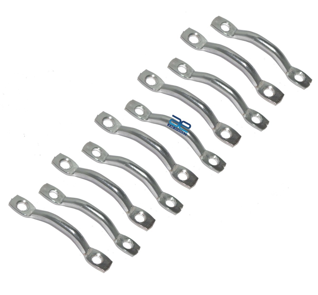 Steel Chrome 10 Pc. 72mm Tie Down Loops Door Loops For Jeeps Willys Ford  