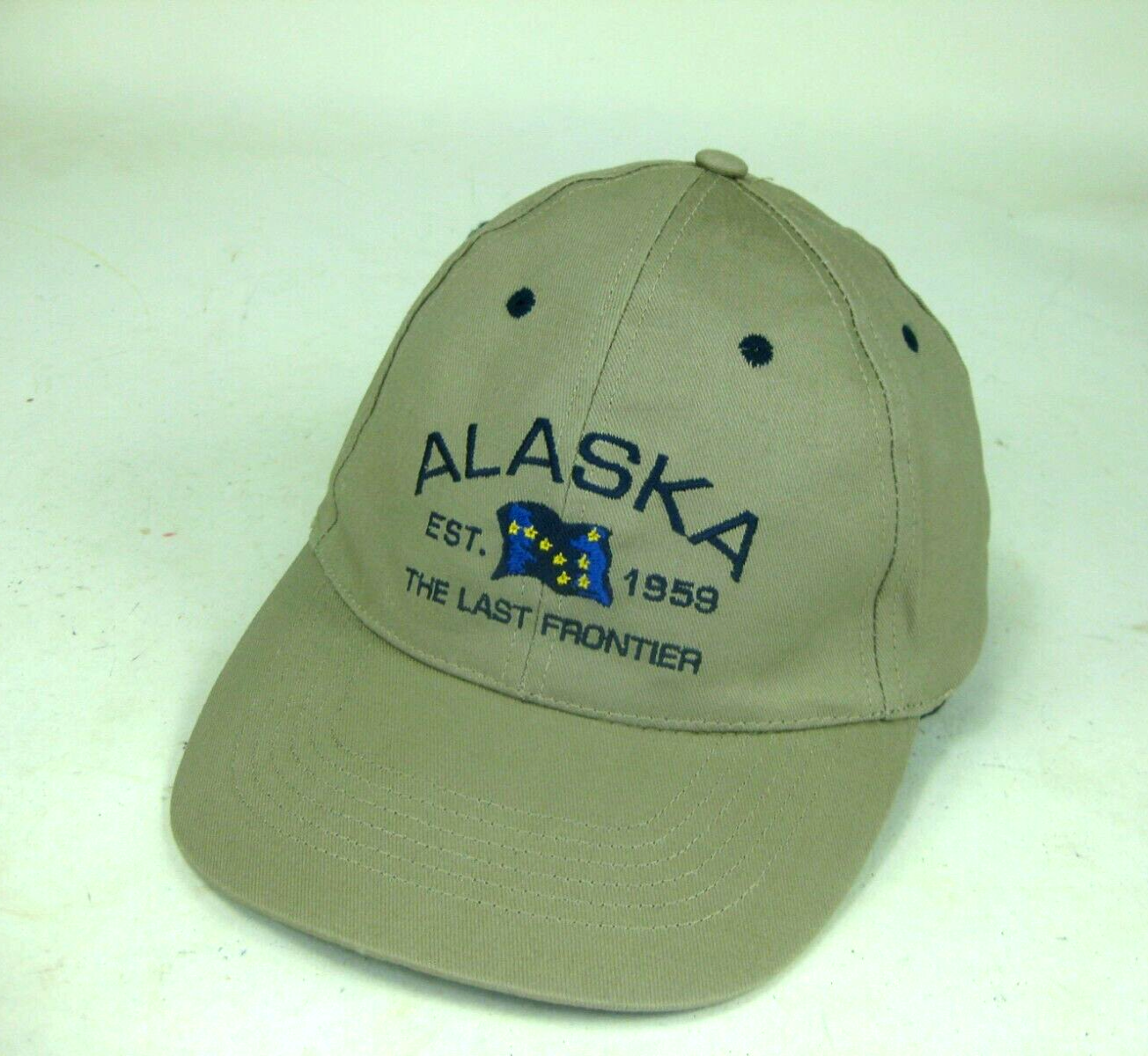 Alaska The Last Frontier Established 1959 Baseball Cap Khaki