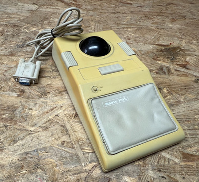 ITAC Systems Mouse-Trak M5 Trackball Vintage RS232 Serial Made in USA Retro
