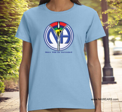 MORE WILL BE REVEALED  Ladies Cut T-Shirt - Narcotics Anonymous -  Free Shipping
